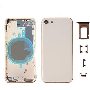 Smartex ® Chassis Arriere en Vitre + Coque + Tiroir SIM Compatible avec iPhone 8   Back Cover + Frame (Or) - Publicité