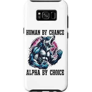 Coque pour Galaxy S8+ humain par hasard alpha par choix - Publicité