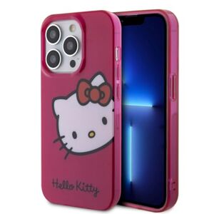 CG MOBILE Hello Kitty Coque Arriere pour iPhone Kitty Head Rose (iPhone 15 Pro) - Publicité