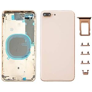 Smartex ® Chassis Arriere en Vitre + Coque + Tiroir SIM Compatible avec iPhone 8 Plus   Back Cover + Frame (Or) - Publicité