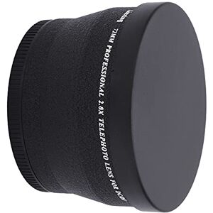 Bewinner Convertisseur Téléobjectif, 72 Mm Grossissement 2X Objectifs Télé Caméscope HD, Téléobjectif Optique en Aluminium pour Tous Les Objectifs D'appareil Photo de Calibre 72 Mm - Publicité