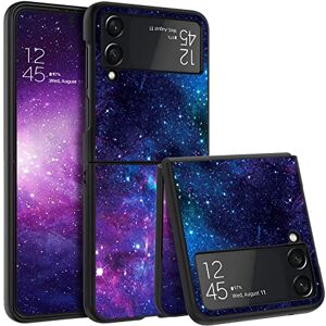 BENTOBEN Coque Samsung Galaxy Z Flip 4 5G, Etui Motif Nébuleuse Z Flip4 Housse de Protection Antichoc Lumineux Violette Ultra Slim Anti-Chute Coque pour Samsung Flip 4-Nébuleuse - Publicité