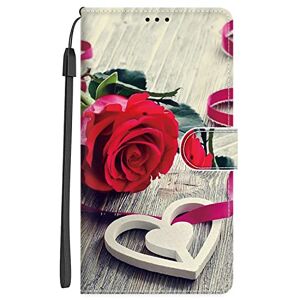 Nuxiady Coque pour Samsung Galaxy A14 5G 6,6 Pouces PU Cuir à Rabat Housse Étui avec Mignonne Motif Dessin Design, Antichoc Portefeuille Etui Flip Folio Case Cover pour Galaxy A14 5G, Rose - Publicité