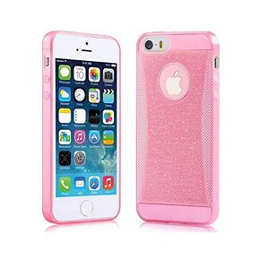 NOVAGO iPhone 6 iPhone 6S Coque Gel TPU Souple résistante avec Effet Paillettes Brillantes Blingbling (Rose) - Publicité