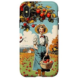 Apple Coque pour iPhone X/XS Une fille qui va cueillir des pommes - Publicité