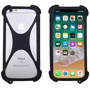 ABCTen Etui pour Alcatel 1C 1X 3C 3X 3V 5V Idol 5 7 Shine Lite Housse de Coques Bumper Téléphone Cover Alcatel A30 Plus A50 A7 Flash Plus 2 U5 HD Case Antichoc élasticité Souple Cadre de Protection (Noir) - Publicité