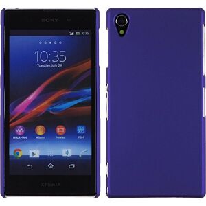 PhoneNatic Coque Rigide Compatible avec Sony Xperia Z1 gommée Pourpre Cover Cubierta + Films de Protection - Publicité