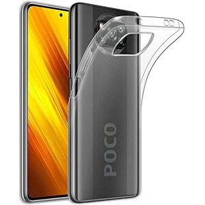 NOVAGO Compatible avec Xiaomi Poco X3 NFC Coque Transparent en Gel Souple Solide(1 Coque, Transparent) - Publicité