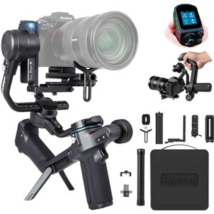 FeiyuTech SCORP 2 Combo Stabilisateur d'appareil Photo, Suivi AI Intégré, Cardan 3 Axes pour Sony/Canon/Nikon/Fujifilm sans Miroir et DSLR, écran Tactile, Max 5,51 LB, Prise de Vue Verticale Native - Publicité