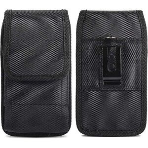 ABCTen Étui de Ceinture pour Xiaomi Redmi K30 Pro 9 9A 9C 10X Redmi Note 9 9S 9 Pro Max Téléphone Portable Housse de Transport Holster Nylon Vertical Coque Support Clip Métal - Publicité