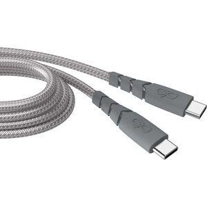 Câble Ultra-renforcé USB C/USB C 2m 5A Gris - 100% Plastique recyclé Force Power