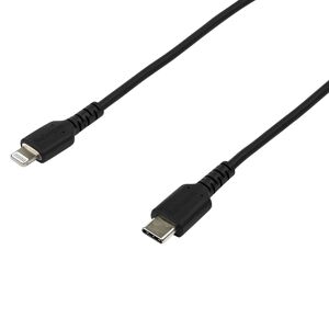 StarTech.com Câble USB-C vers Lightning Noir Robuste 2m - Câble de Charge/Synchronistation USB Type C vers Lightning Fibre Aramide - iPad/iPhone 12...