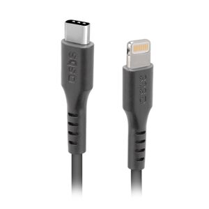 SBS Câble USB Câble Lightning - Type C, 1m, noir