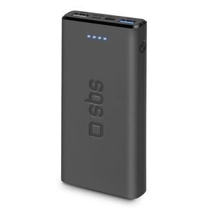 SBS Batterie externe PowerBank slim Fast charge 10.000, noire