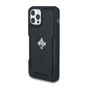 X-Guard Coque Téléphone X-Guard iPhone 12/12 Pro Look Carbone -