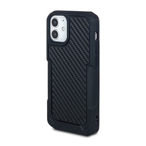 Coque Telephone X-Guard iPhone 12 Mini Look Carbone -