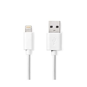 Nedis Câble De Charge Et De Synchronisation Apple Lightning - Usb A Mâle 2,0 M Blanc Usage Non Intensif Nedis