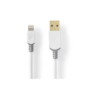 Nedis Câble De Charge Et De Synchronisation Apple Lightning Mâle à 8 Broches - Usb A Mâle 2,0 M Blanc Usage Non Intensif Nedis