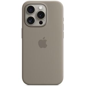 Apple Coque en silicone avec MagSafe pour iPhone 15 Pro Argile Argile - Publicité