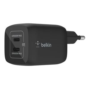 Adaptateur secteur Belkin Boost Charge Pro WCH013vfBK GaN avec PPS 65 Watt Noir Noir - Publicité
