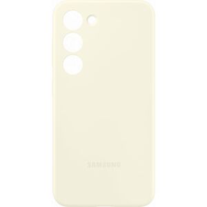 Coque en silicone pour Samsung Galaxy S23 5G Crème Crème - Publicité