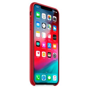 Apple Iphone Xs Maz Leather Case Rouge Rouge One Size unisex - Publicité