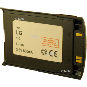 Otech Batterie de téléphone portable pour LG 510W grey Li-ion 500 / 600mAh