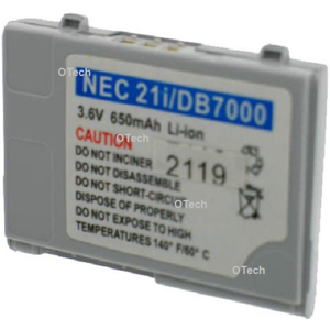 Otech Batterie de téléphone portable pour NEC 21i / DB7000 Li-ion 600mAh