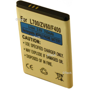 Otech Batterie de téléphone portable pour SAMSUNG Li-Ion 700mA ZV60 / F400 3.6V Li-Ion 800mAh