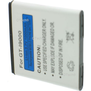 Otech Batterie de téléphone portable pour SAMSUNG GT-I9000 GALAXY S 3.7V Li-Ion 1300mAh