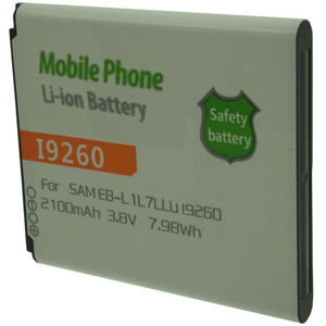 Otech Batterie de téléphone portable pour SAMSUNG EB-L1L7LLU / I9260 3.8V Li-Ion 2100mAh