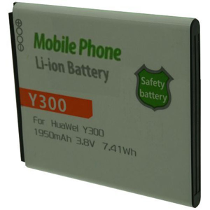 Otech Batterie de téléphone portable pour HUAWEI Y300 3.7V Li-Ion 1950mAh