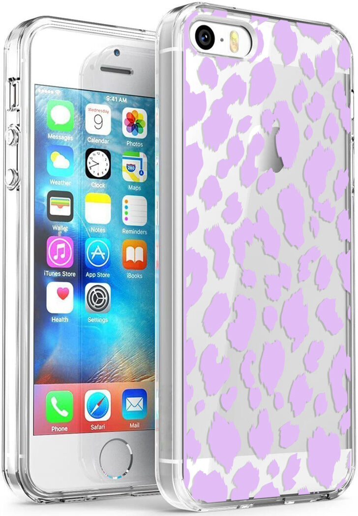 iMoshion Coque Design pour l'iPhone 5 / 5s / SE - Léopard - Violet