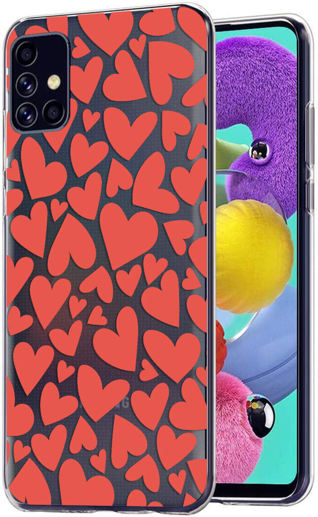 iMoshion Coque Design pour le Samsung Galaxy A51 - Cœurs - Rouge