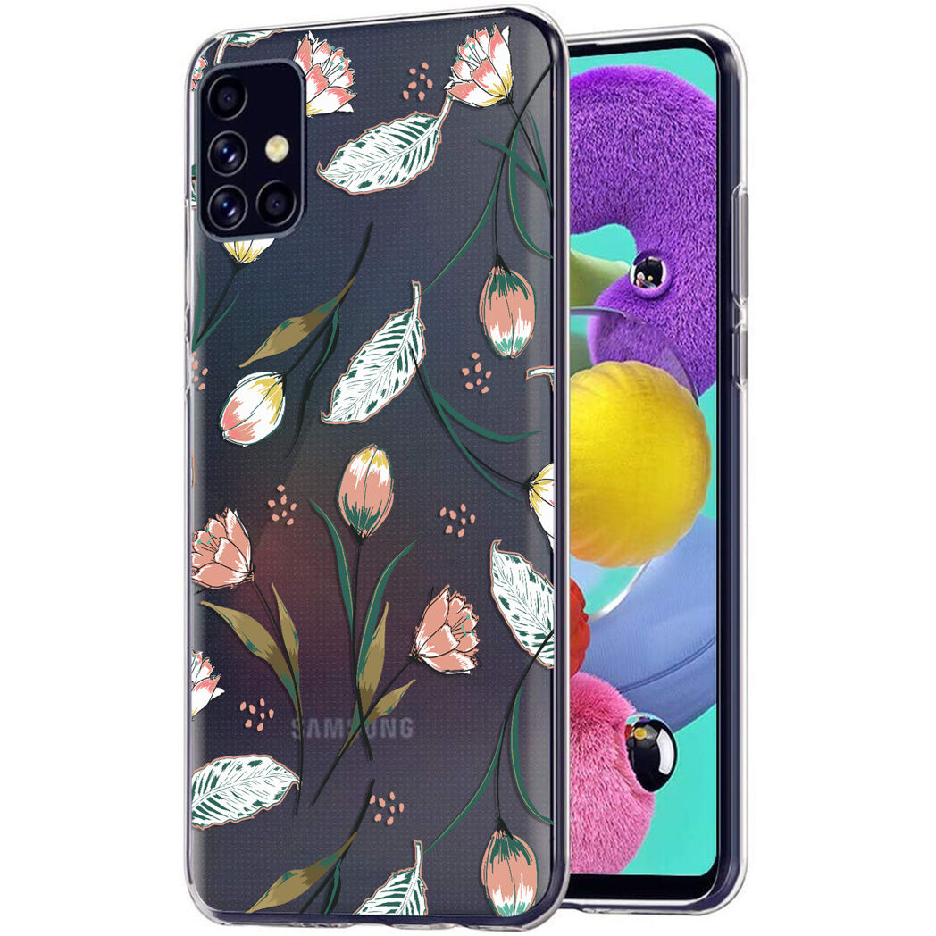 iMoshion Coque Design pour le Samsung Galaxy A51 - Fleur - Rose / Vert