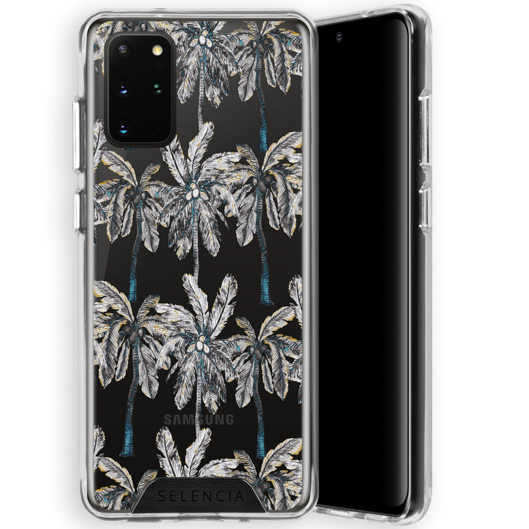 Selencia Coque très protectrice Zarya Fashion pour le Samsung Galaxy S20 Plus - Palmtree