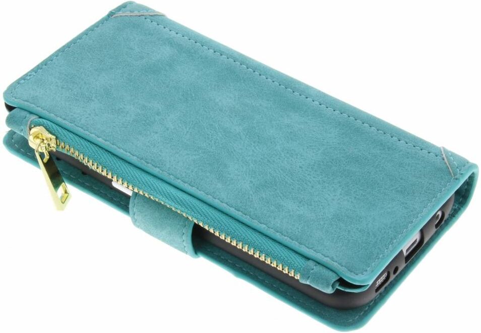 Coquedetelephone.fr Porte-monnaie de luxe pour le Samsung Galaxy S7 Edge - Turquoise