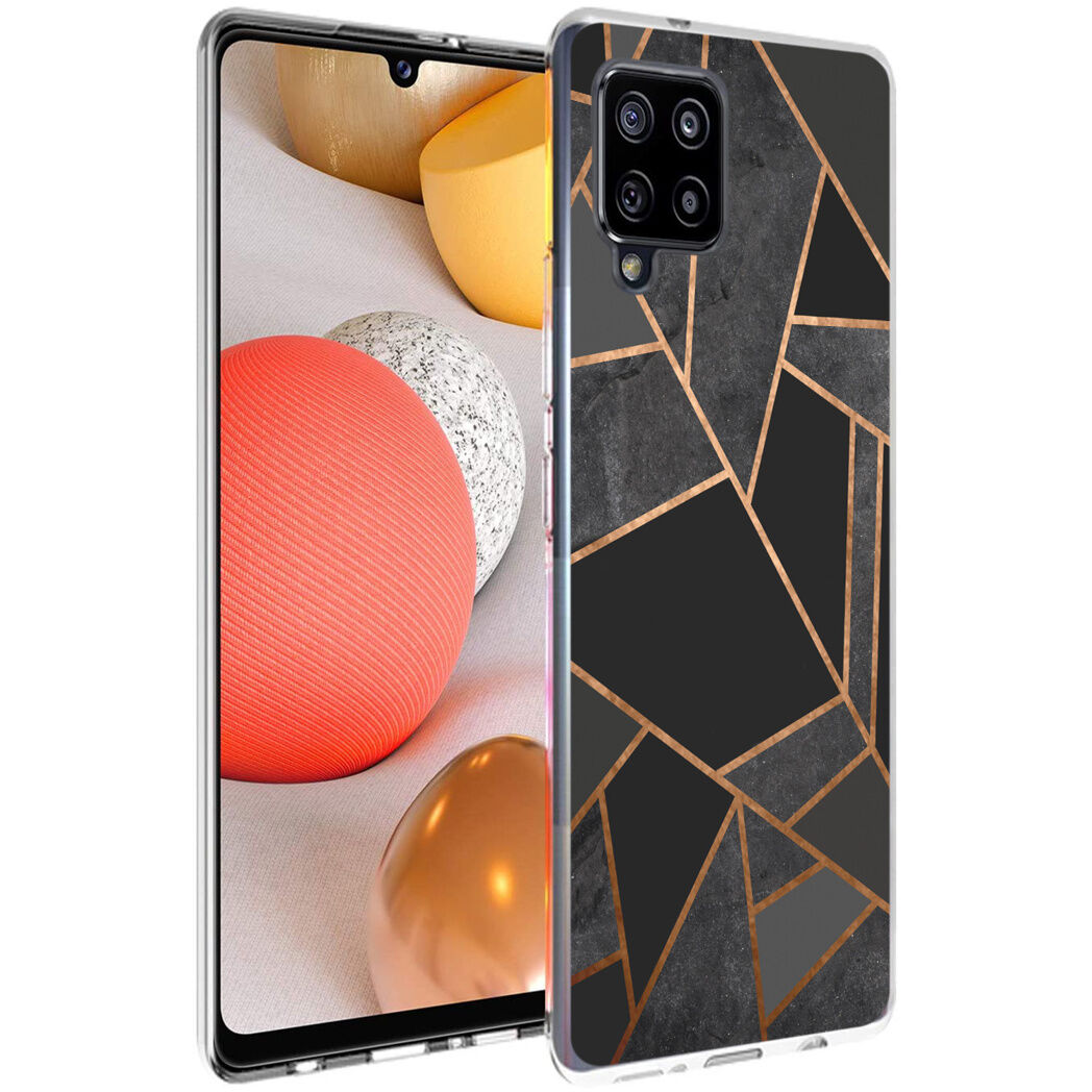 iMoshion Coque Design pour le Samsung Galaxy A42 - Cuive graphique - Noir / Dorée