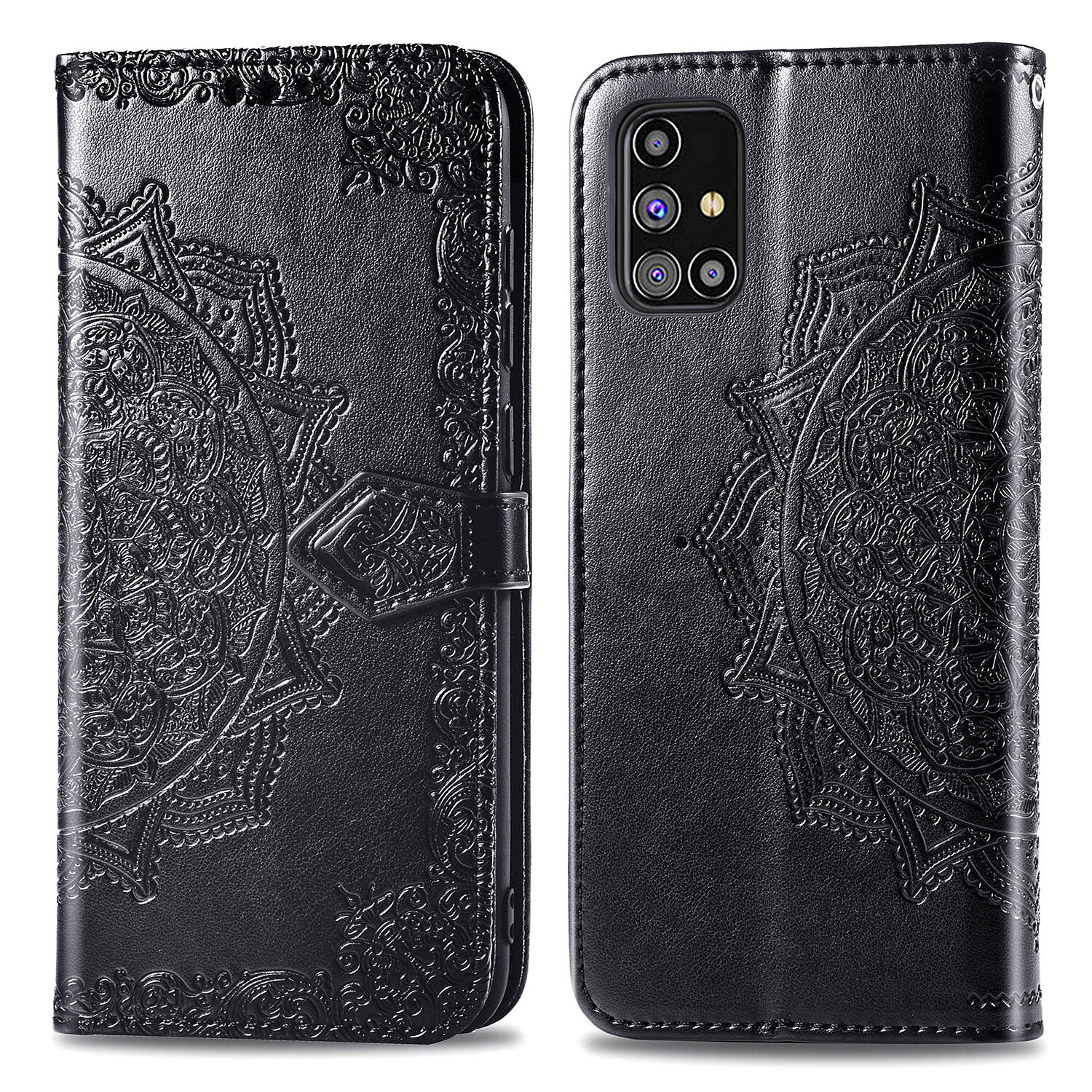 iMoshion Etui de téléphone portefeuille Mandala pour le Samsung Galaxy M31s - Noir