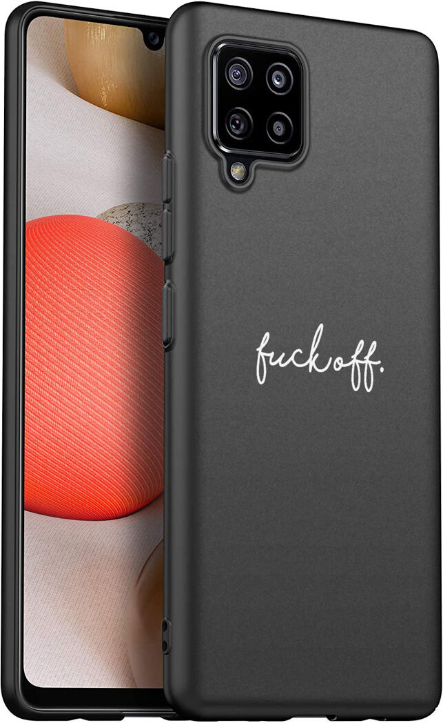 iMoshion Coque Design pour le Samsung Galaxy A42 - Fuck Off - Noir / Blanc