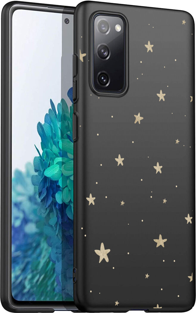 iMoshion Coque Design pour le Samsung Galaxy S20 FE - Etoiles - Noir / Dorée