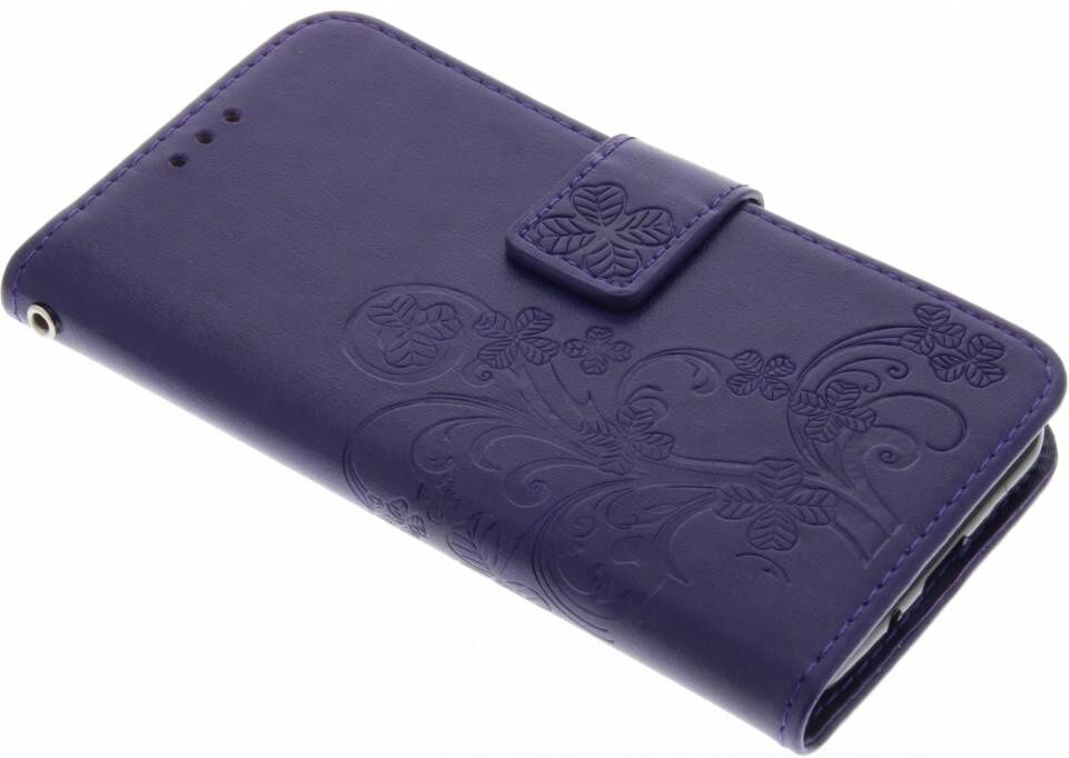 Coquedetelephone.fr Etui de téléphone Fleurs de Trèfle pour le Samsung Galaxy J3 / J3 (2016) - Violet