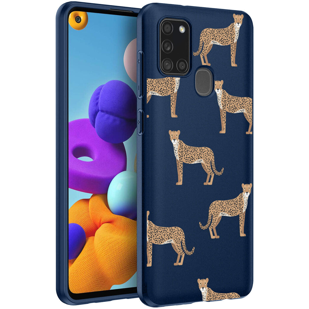 iMoshion Coque Design pour le Samsung Galaxy A21s - Leopard Animal