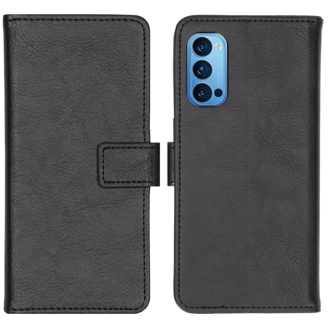 iMoshion Étui de téléphone portefeuille Luxe pour le Oppo Reno4 Pro 5G - Noir