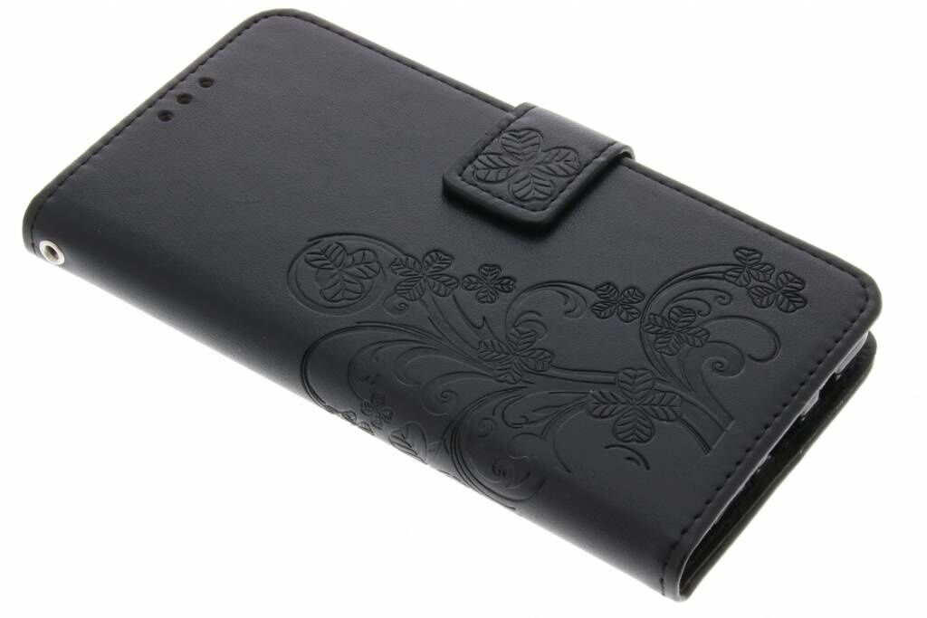 Coquedetelephone.fr Etui de téléphone Fleurs de Trèfle pour le Samsung Galaxy J5 (2016) - Noir