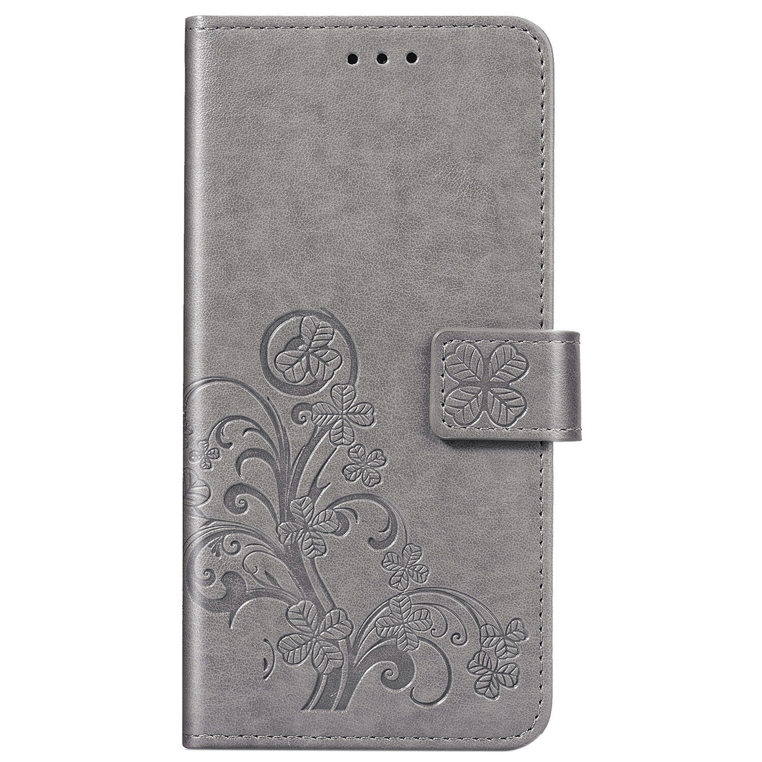 Coquedetelephone.fr Etui de téléphone Fleurs de Trèfle pour le Sony Xperia 10 II - Gris