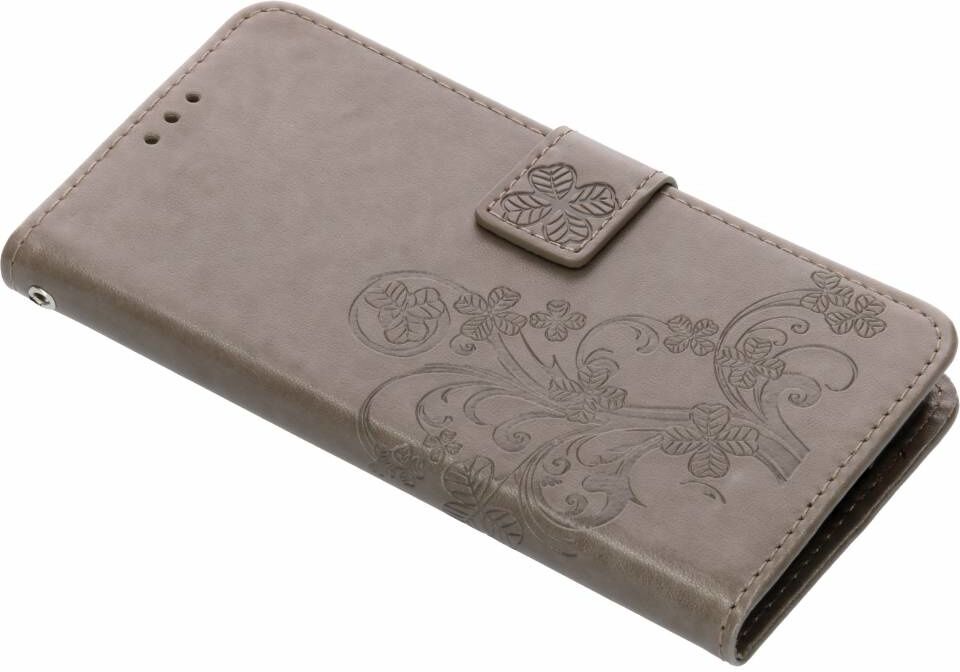 Coquedetelephone.fr Etui de téléphone Fleurs de Trèfle pour le Motorola Moto G6 - Gris