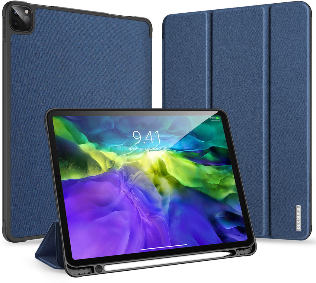 Dux Ducis Étui de tablette portefeuille Domo pour l'iPad Pro 11 (2020) - Bleu foncé