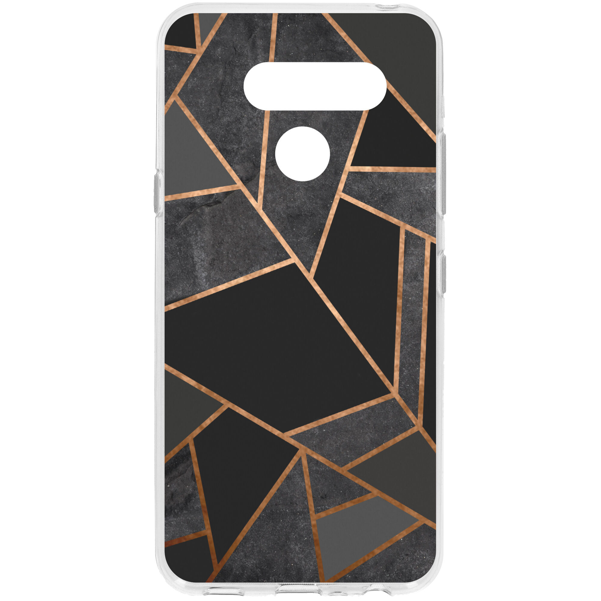 Coquedetelephone.fr Coque Design pour le LG Q60 - Black Graphic