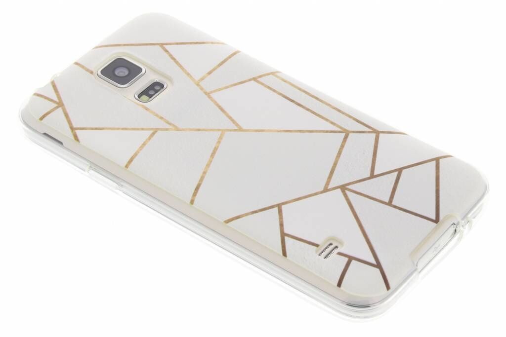 Coquedetelephone.fr Coque design pour le Samsung Galaxy S5 (Plus) / Neo - White Graphic